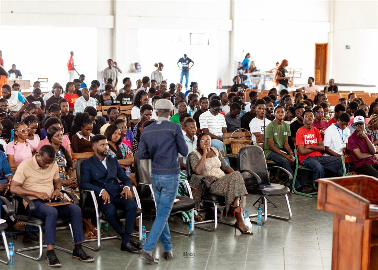 Bernard addressing the audience at the Central New Breed Conference