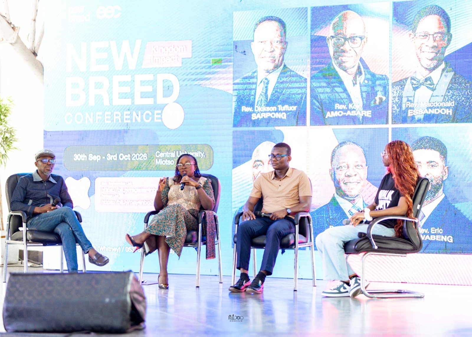 Bernard participating in a panel at the Central New Breed Conference
